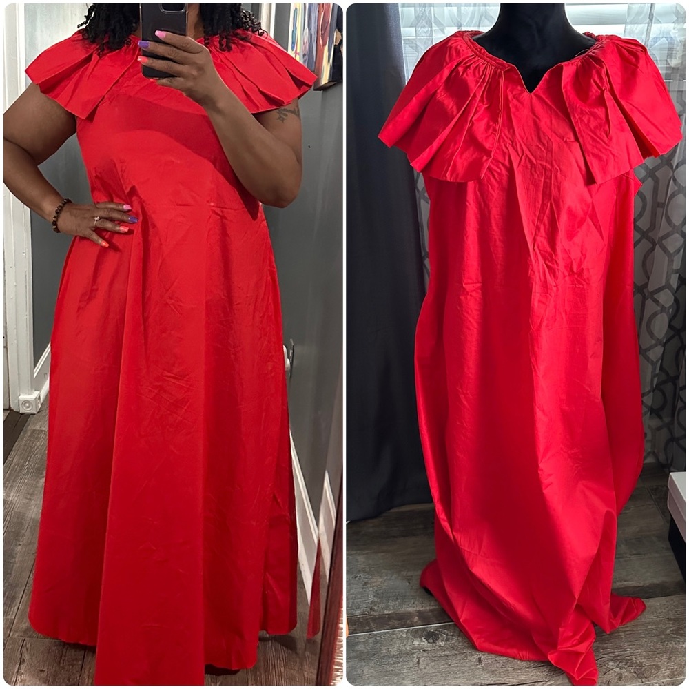 RED MAXI DRESS